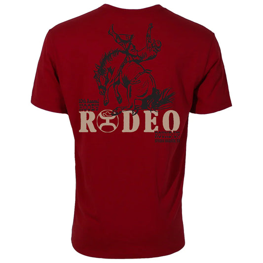 YOUTH "RODEO ROUND UP" RED HOOEY T-SHIRT👕