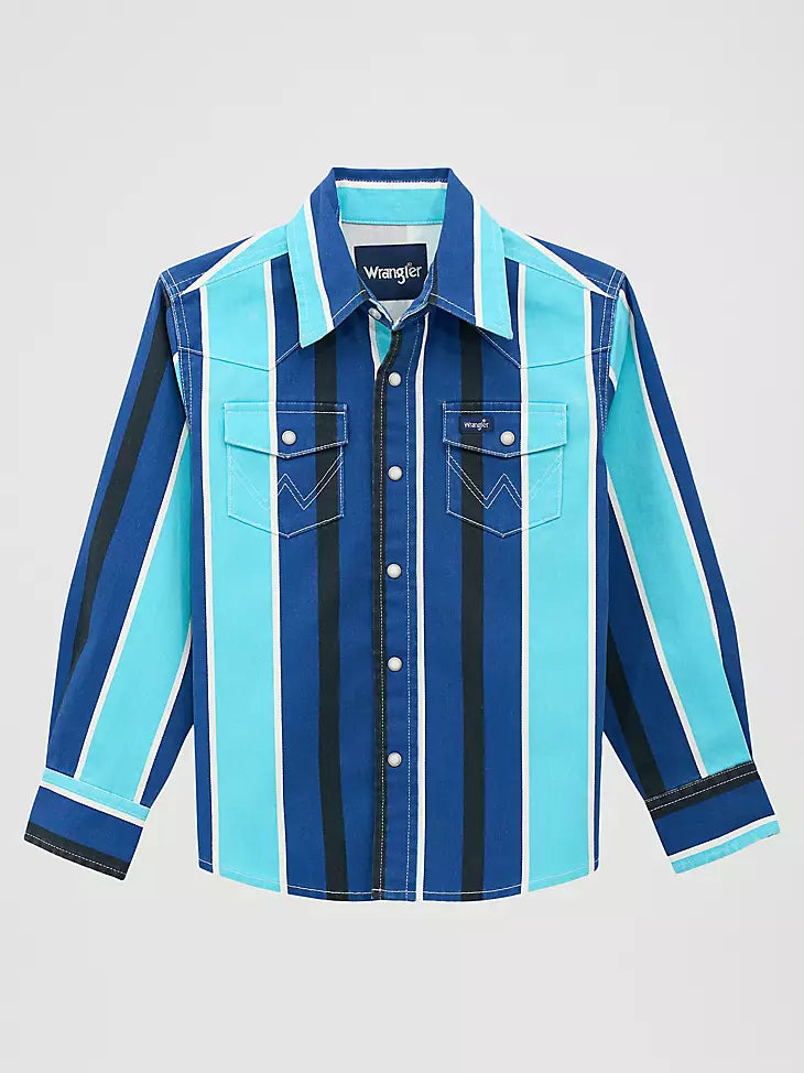 Boy’s Wrangler Blue/Black Brush popper✅