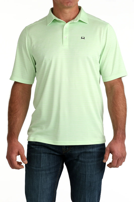 CINCH MENS SHORT SLEEVE ARENA FLEX POLO - GREEN - MTK1865042 ☑️