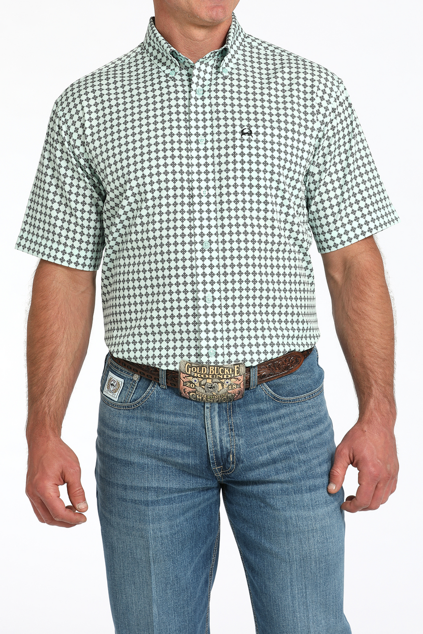 Cinch Men’s Mint ArenaFlex Button-up