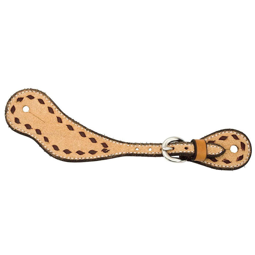 Cowboy Tack Men’s Roughout Buckstitch Spur Straps