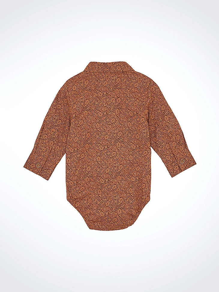 Wrangler Infant Brown Tooled Onesie
