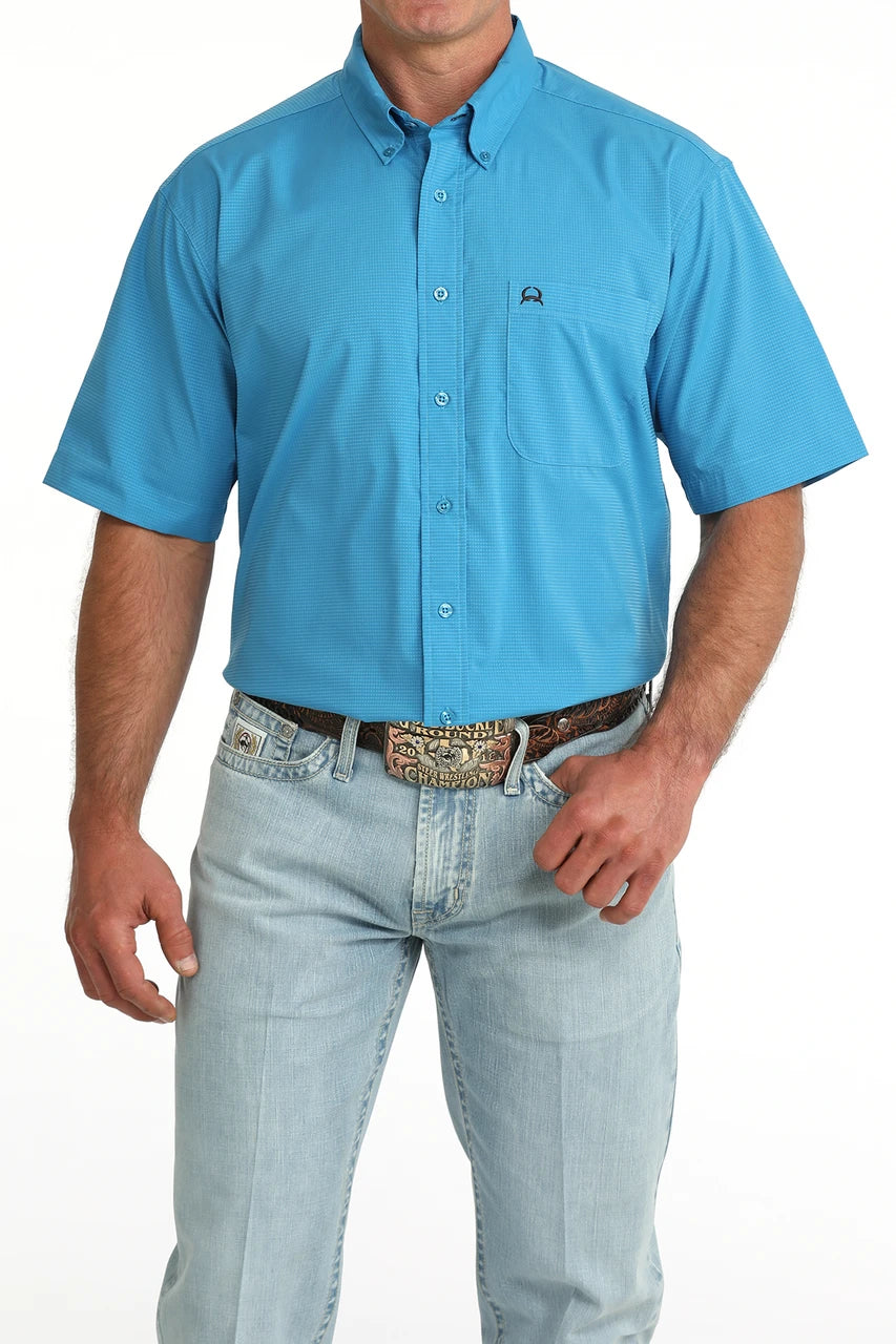 CINCH BLUE VENTED SOLID - MENS SHIRT - MTW1725004