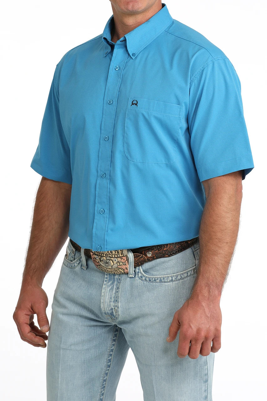 CINCH BLUE VENTED SOLID - MENS SHIRT - MTW1725004
