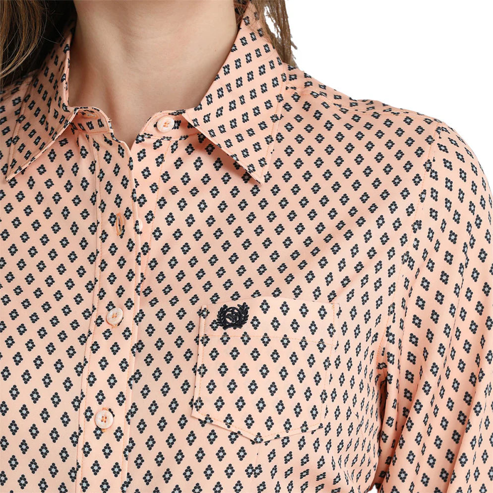 Women's Peach Print ArenaFlex Shirt