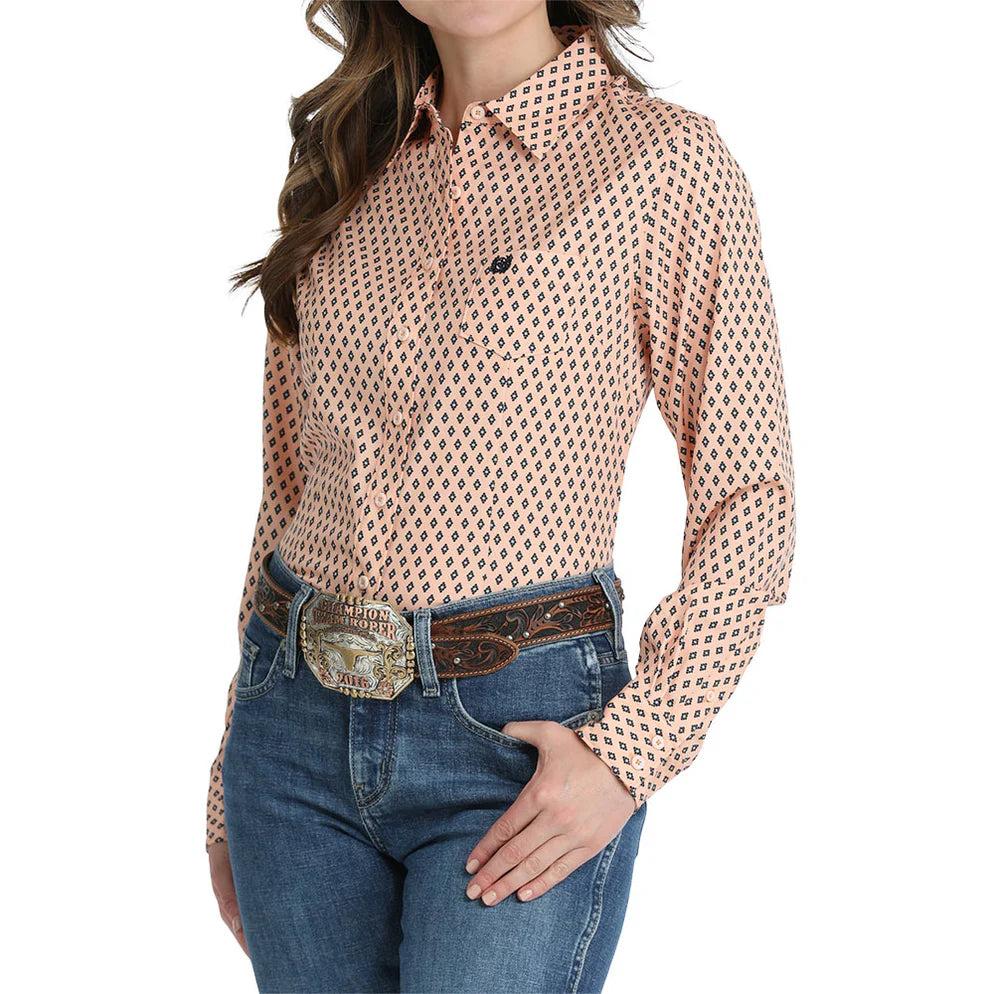 Women's Peach Print ArenaFlex Shirt
