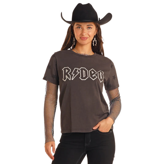 R&R Women’s Rhinestone Rodeo Tee