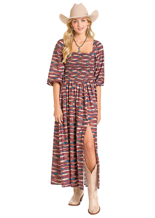 Maroon Nights Midi Dress