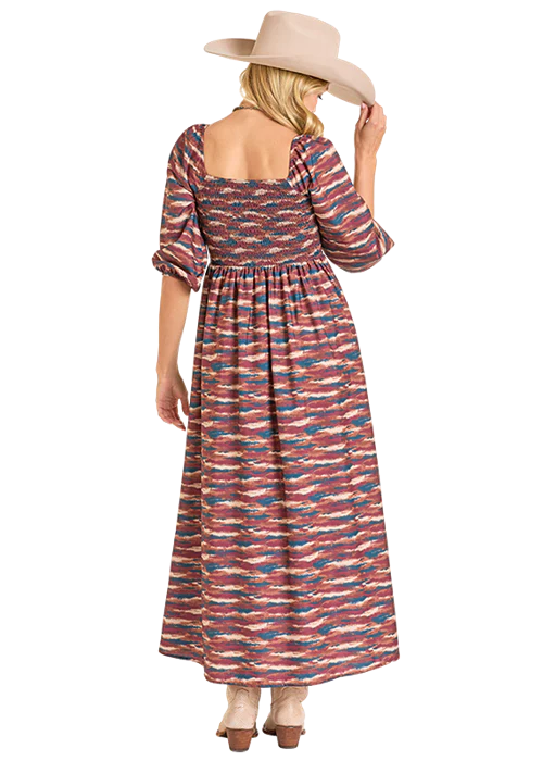 Maroon Nights Midi Dress