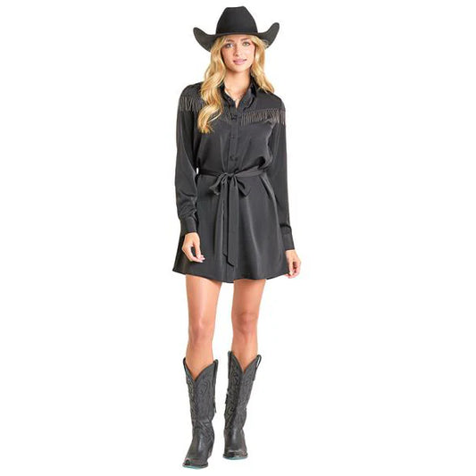 R&R Mini Dress w/Chain Fringe