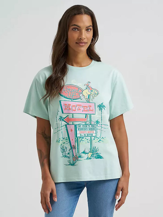 WRANGLER ROUND UP MOTEL GIRLFRIEND GRAPHIC TEE
