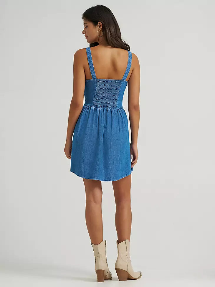 Wrangler WOMEN'S PRINCESS WAIST DENIM TANK DRESS