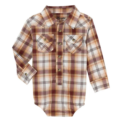 Wrangler Baby Boy Brown Plaid