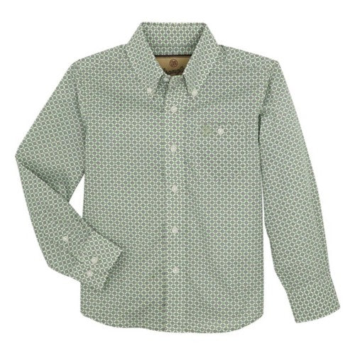 Wrangler Boys Classic Green Long Sleeve
