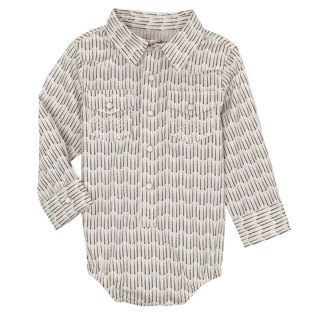 Wrangler Baby Boy Striped Dot Onesie