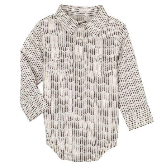 Wrangler Baby Boy Striped Dot Onesie