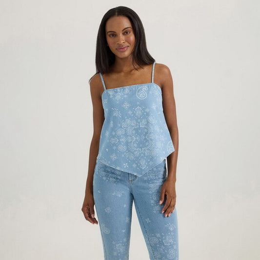 Wrangler Women’s Denim Bandana Spaghetti Strap