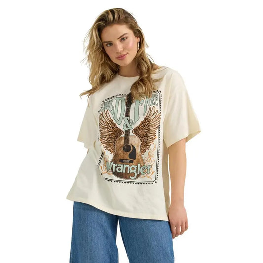 Wrangler Women’s Oversized Wild Guitar Tee