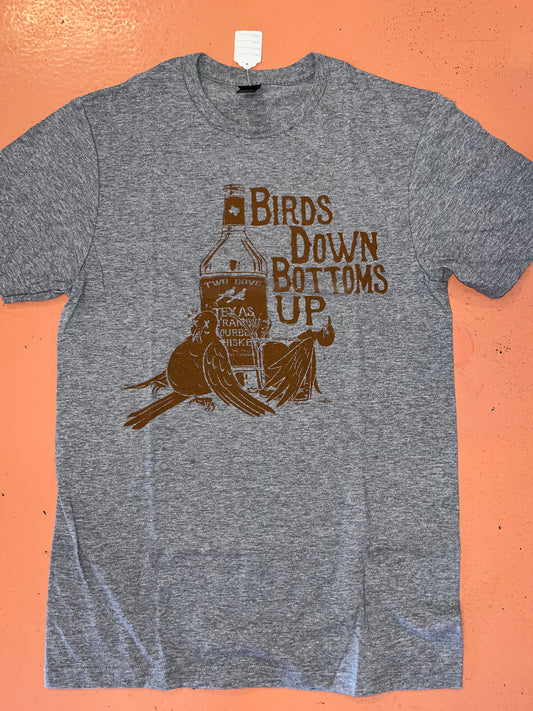 Birds Down Bottoms Up Tee- TWODOVE