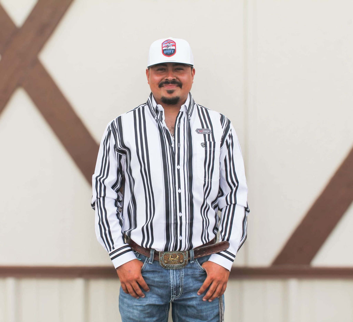 R&R Vintage Black & white Stripe printed 🤠