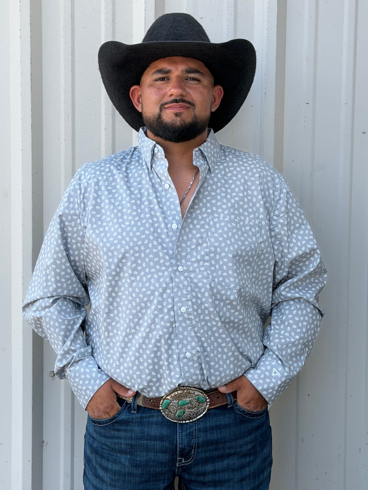 Wrangler COJO Grey Paisley LS 🤠