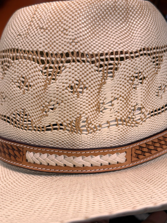Leather hat band