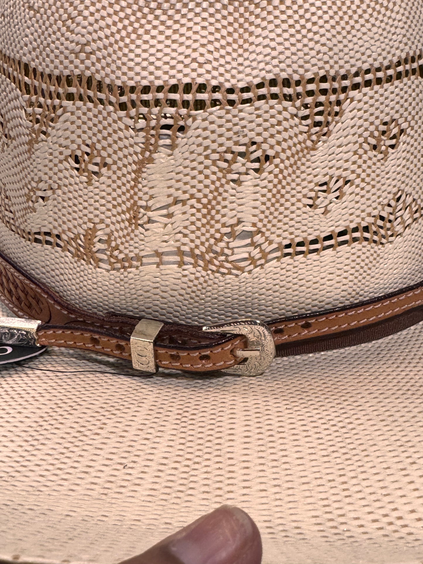 Leather hat band