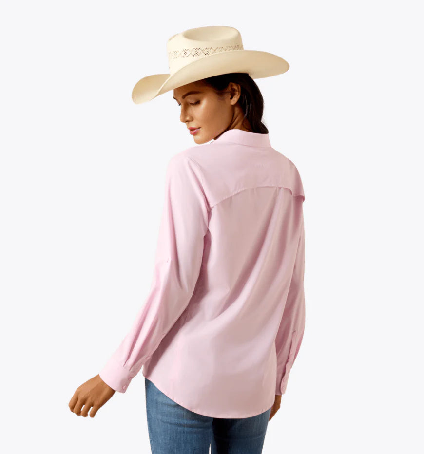 ARIAT WOMEN'S LIGHT PINK VENTTEK LONG SLEEVE SHIRT 10073445