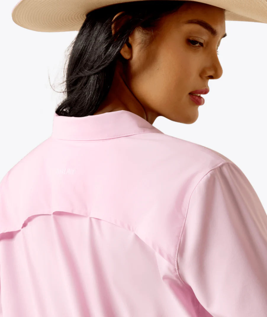 ARIAT WOMEN'S LIGHT PINK VENTTEK LONG SLEEVE SHIRT 10073445