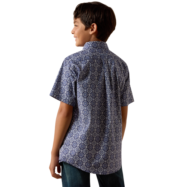 Ariat Boys Bill Shirt Evening Blue - 10073677