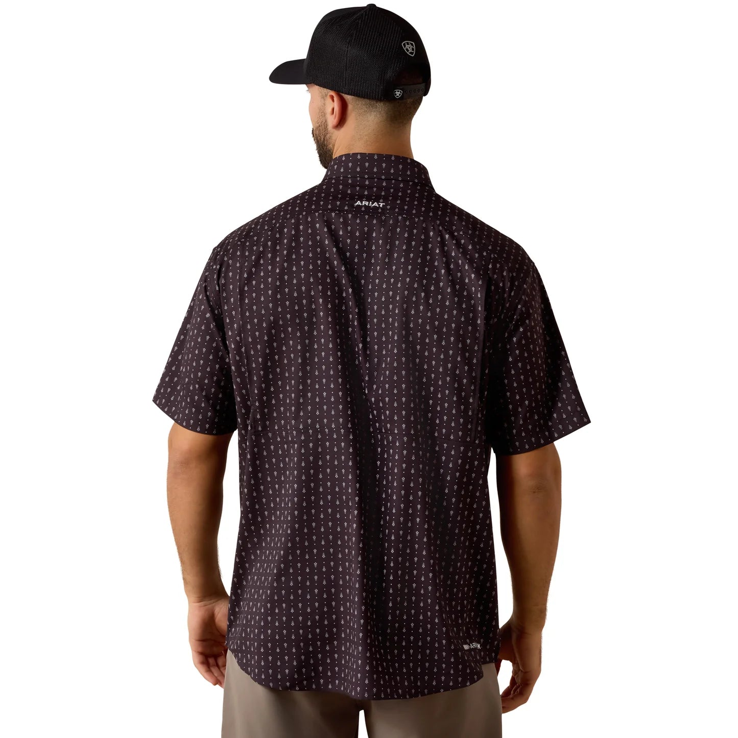 Ariat Men's VentTEK Black Printed Classic Fit Shirt 10073431