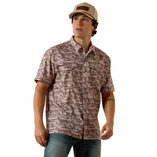 ARIAT VENTEK TUFFET LANDSCAPE PRINT - MENS SHIRT - 10073426