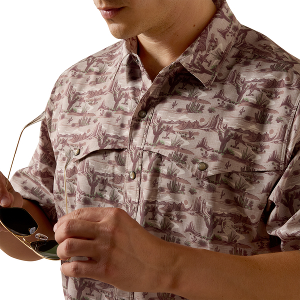 ARIAT VENTEK TUFFET LANDSCAPE PRINT - MENS SHIRT - 10073426