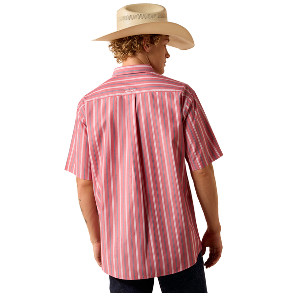 ARIAT PRO BOBBY HIBISCUS RED STRIPE - MENS SHIRT - 10073604