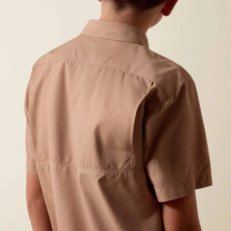 ARIAT 10073420 Boys Venttek Outbound S/S Khaki SW