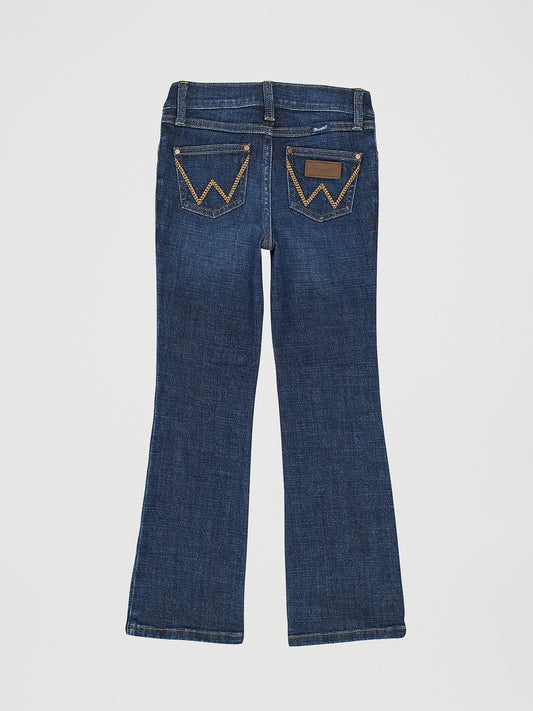 WRANGLER RETRO GIRL'S DARK WASH BOOTCUT JEANS
