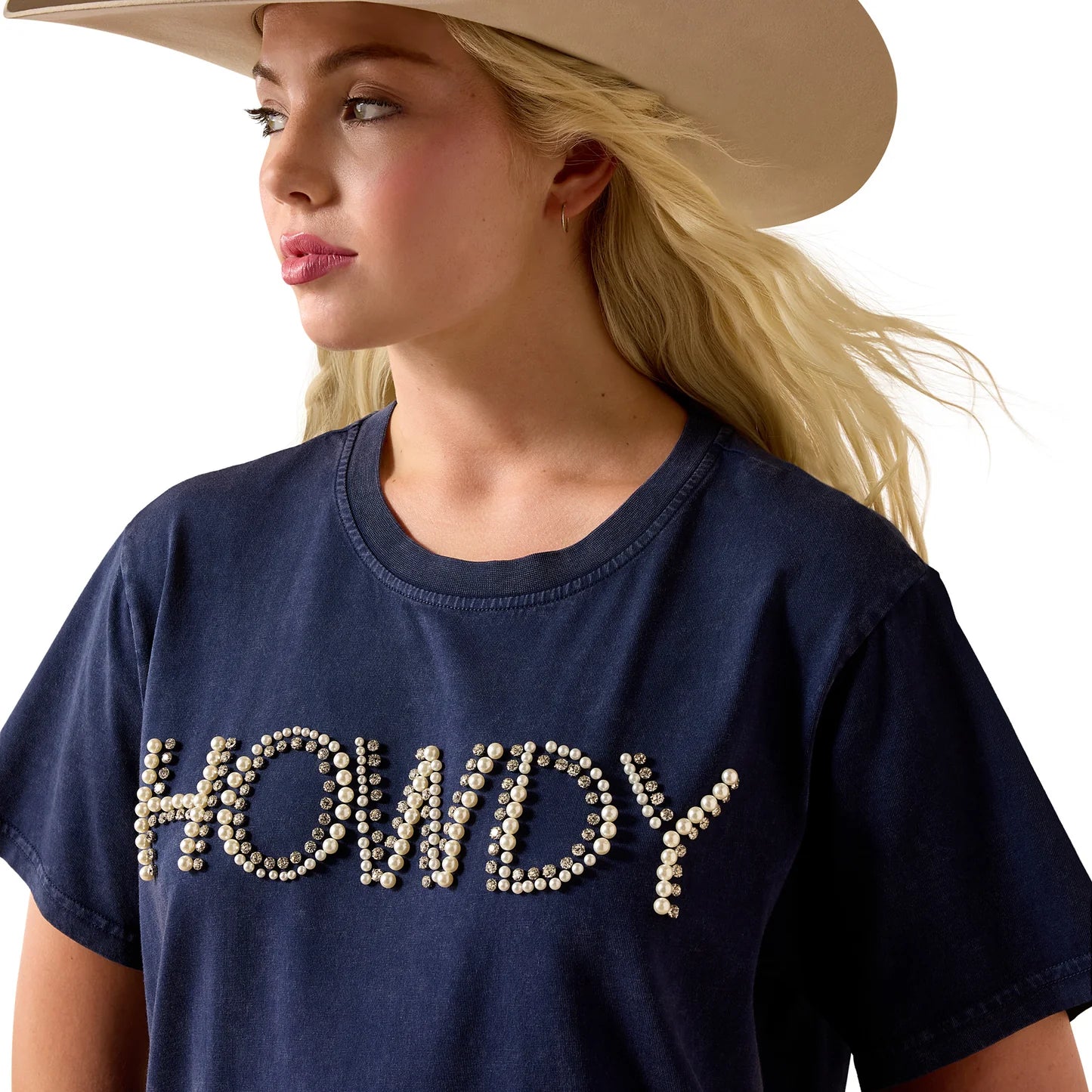 Ariat Ladies Howdy Pearl Navy Eclipse T-Shirt Dress 10073543