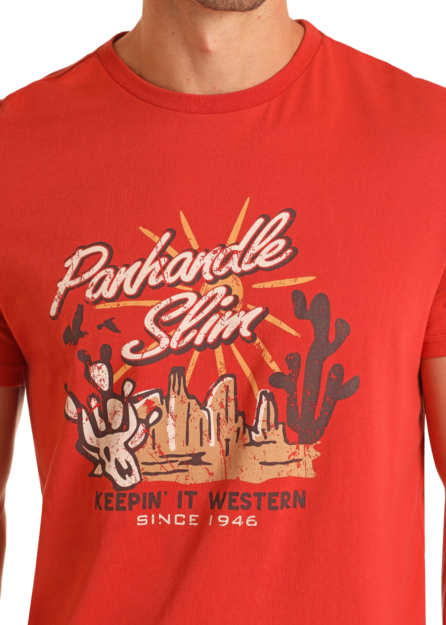 Keepin’ It Western Tee- Rust