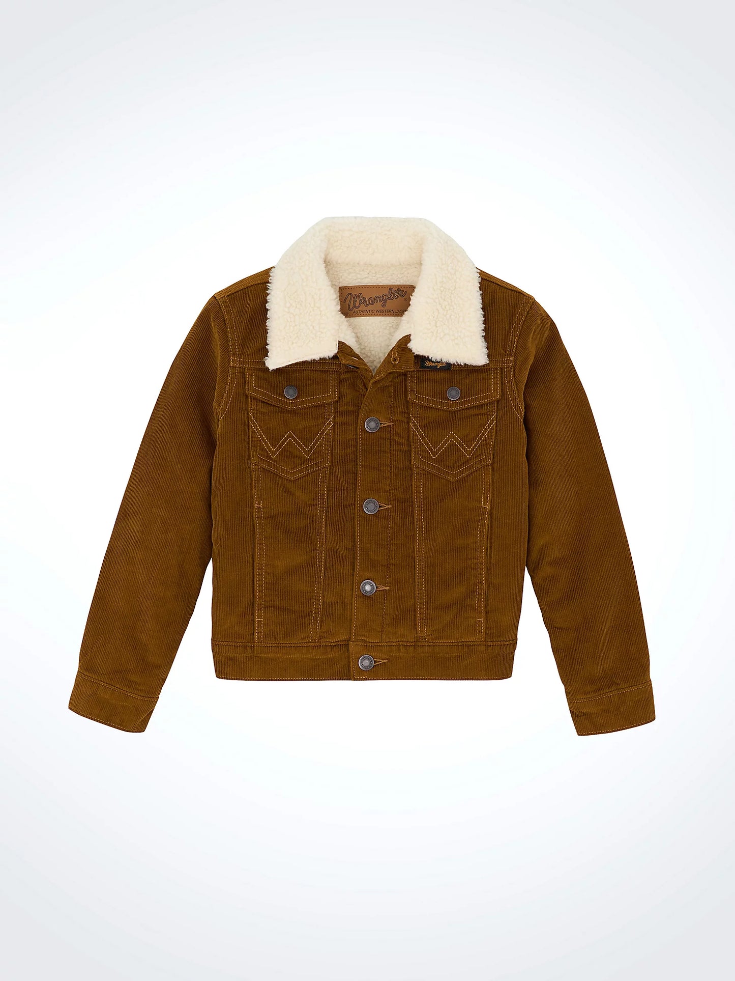 BOY'S WRANGLER® COWBOY CUT® SHERPA LINED CORDUROY JACKET