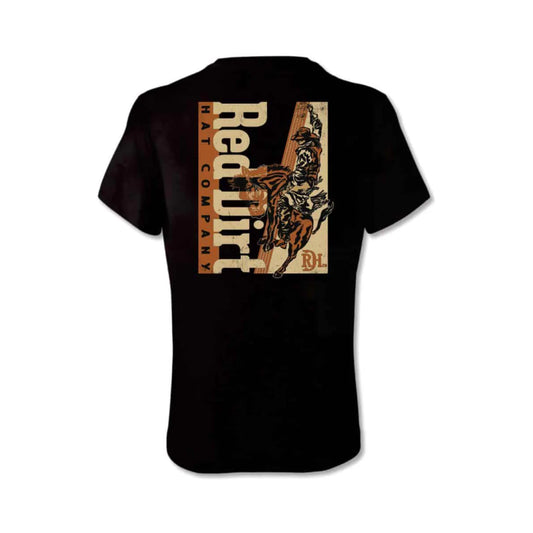 Red Dirt Hat Co. Men's Bucking Horse Graphic Black T-Shirt
