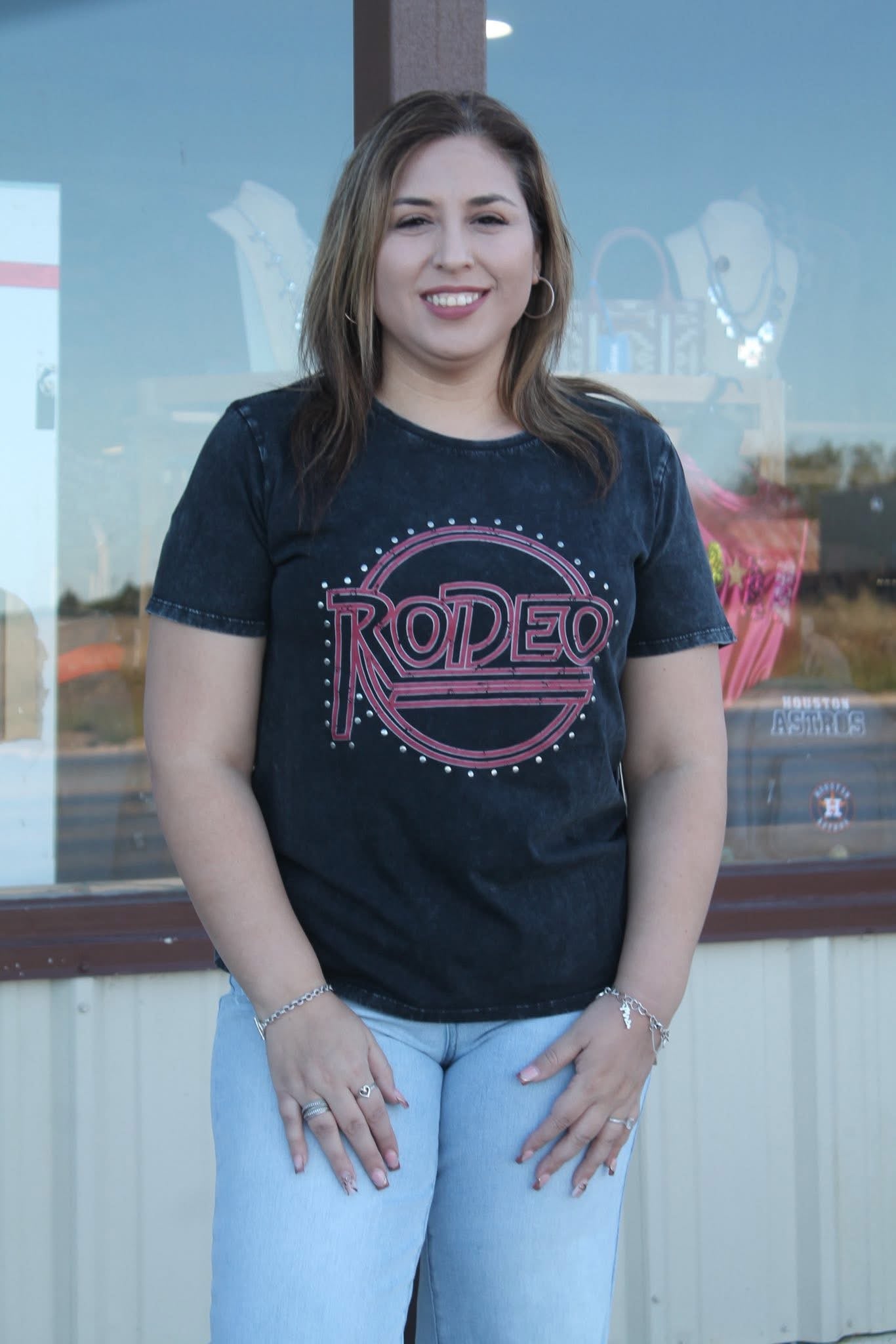 Rock & Roll Studded Rodeo Women's Tee BW21T07955