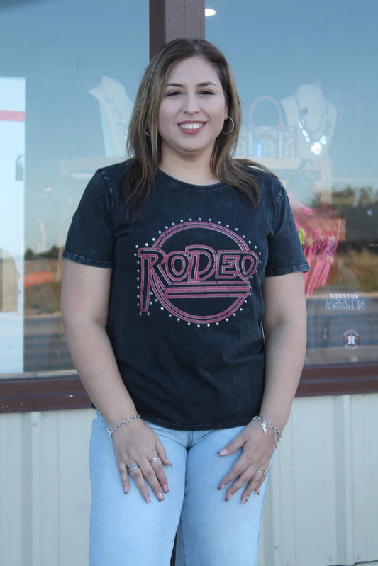 Rock & Roll Studded Rodeo Women's Tee BW21T07955