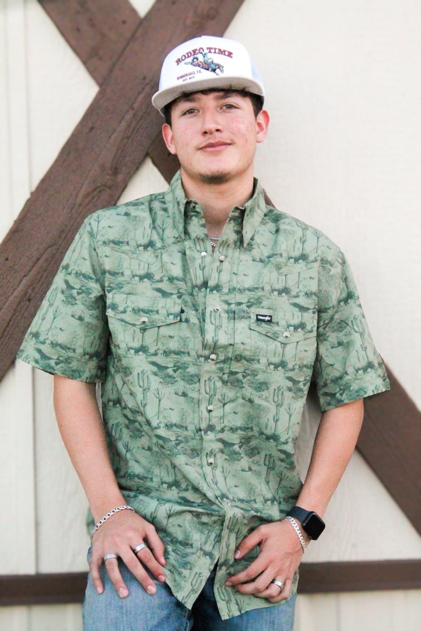 WRANGLER PERFORMANCE OLIVINE PRINT - MENS SHIRT - 112375130☑️