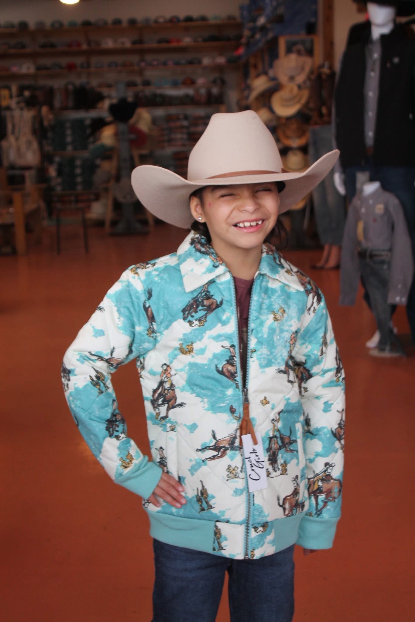 Cinch Girl’s Western Quilted Bomber Jacket