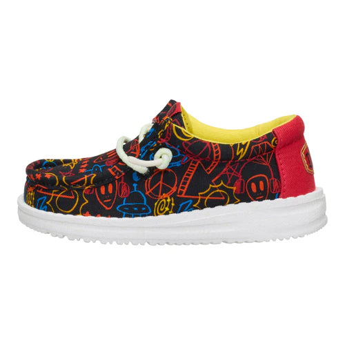 Wally Toddler Space Glow- Blk/Red