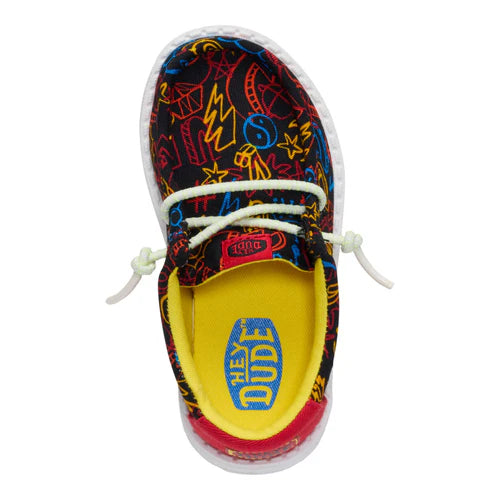 Wally Toddler Space Glow- Blk/Red