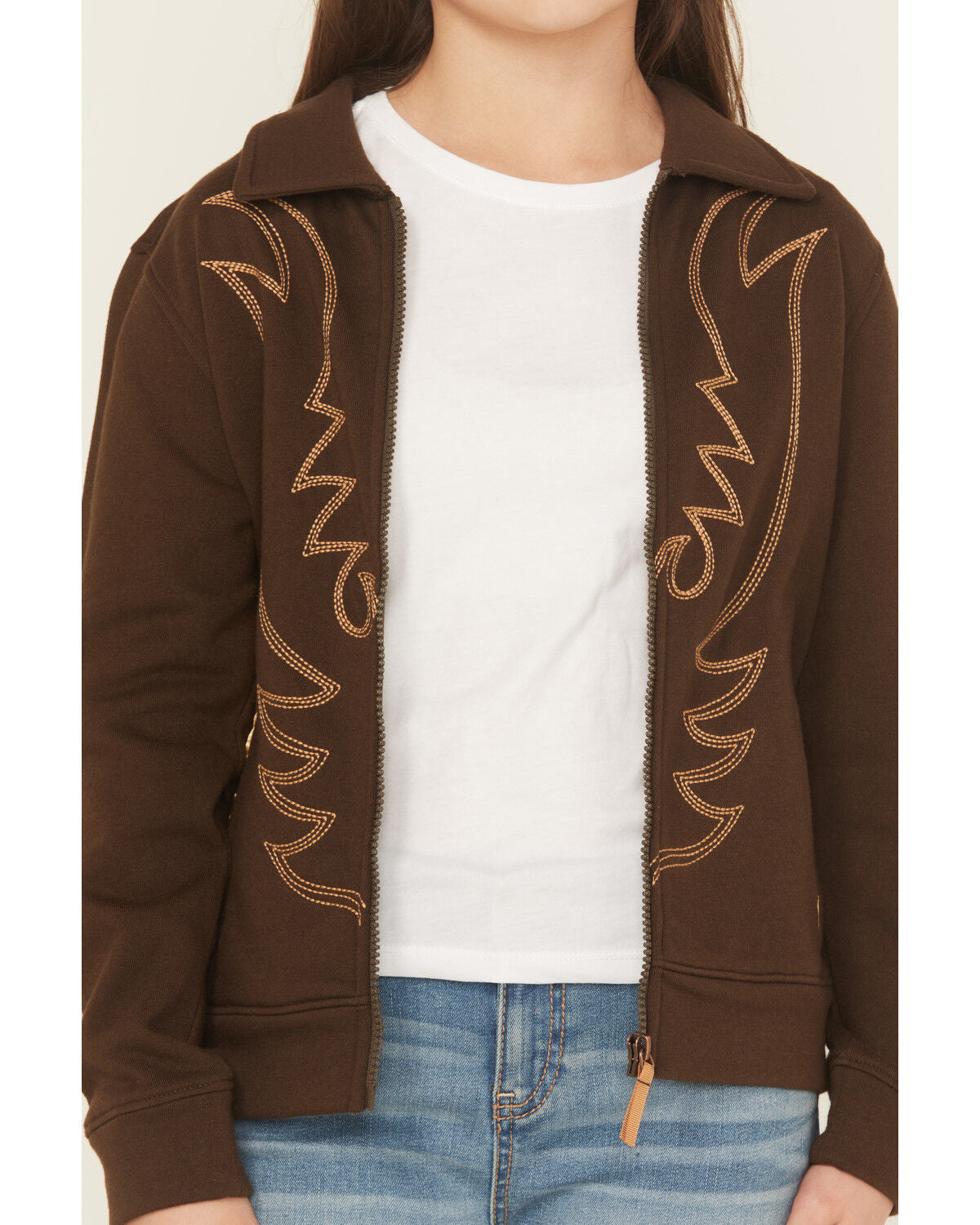 CRUEL GIRL GIRLS' BOOT STITCH EMBROIDERED BOMBER JACKET
