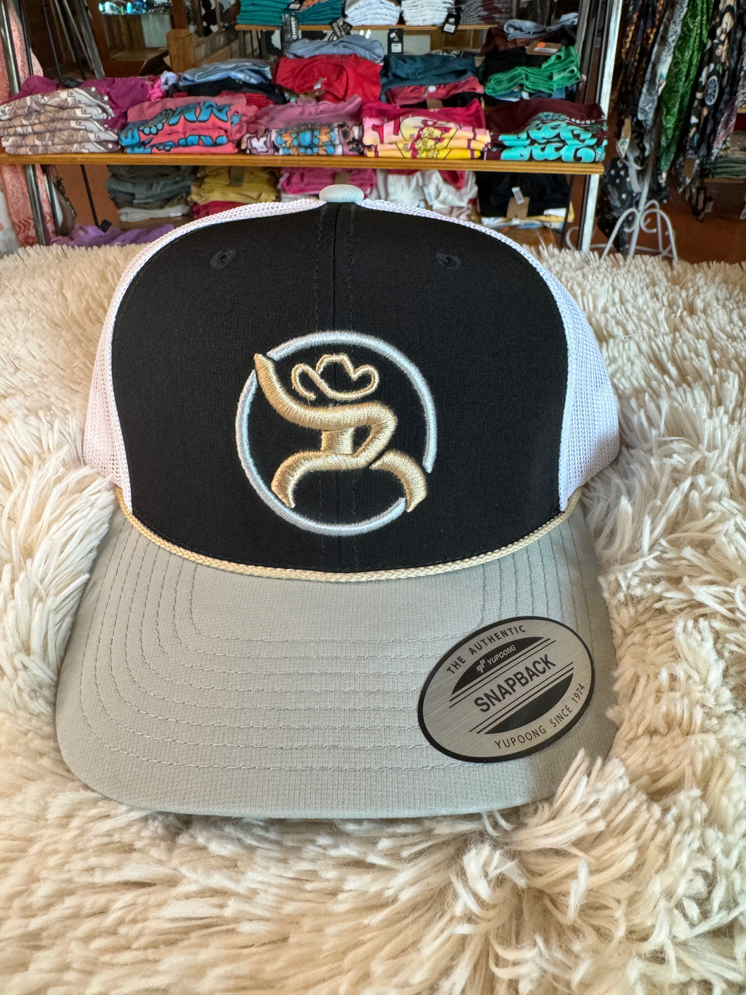 Strap Roughy Black Hooey Cap
