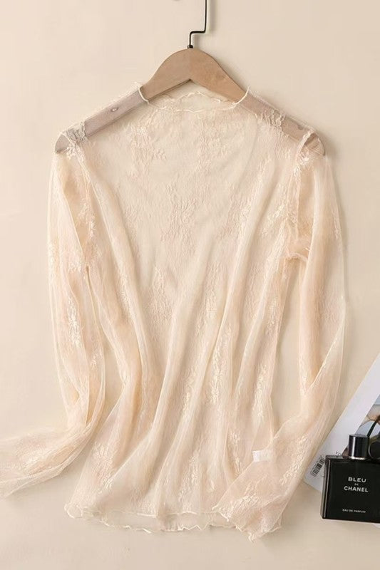Lace Mesh Tops