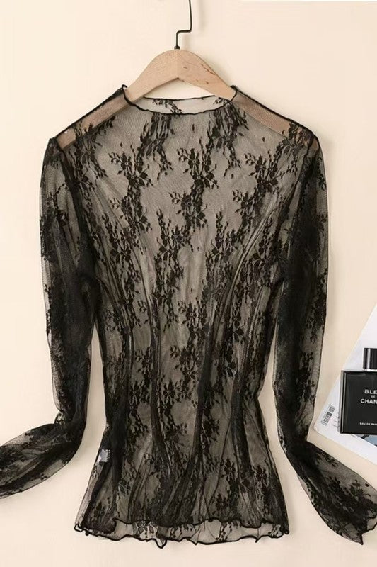 Lace Mesh Tops